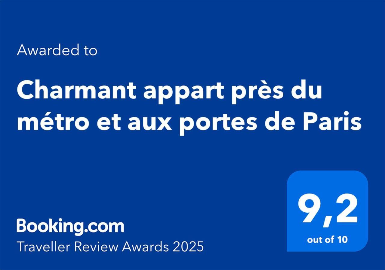 Charmant Appart Pres Du Metro Et Aux Portes De Paris 생투앙 외부 사진